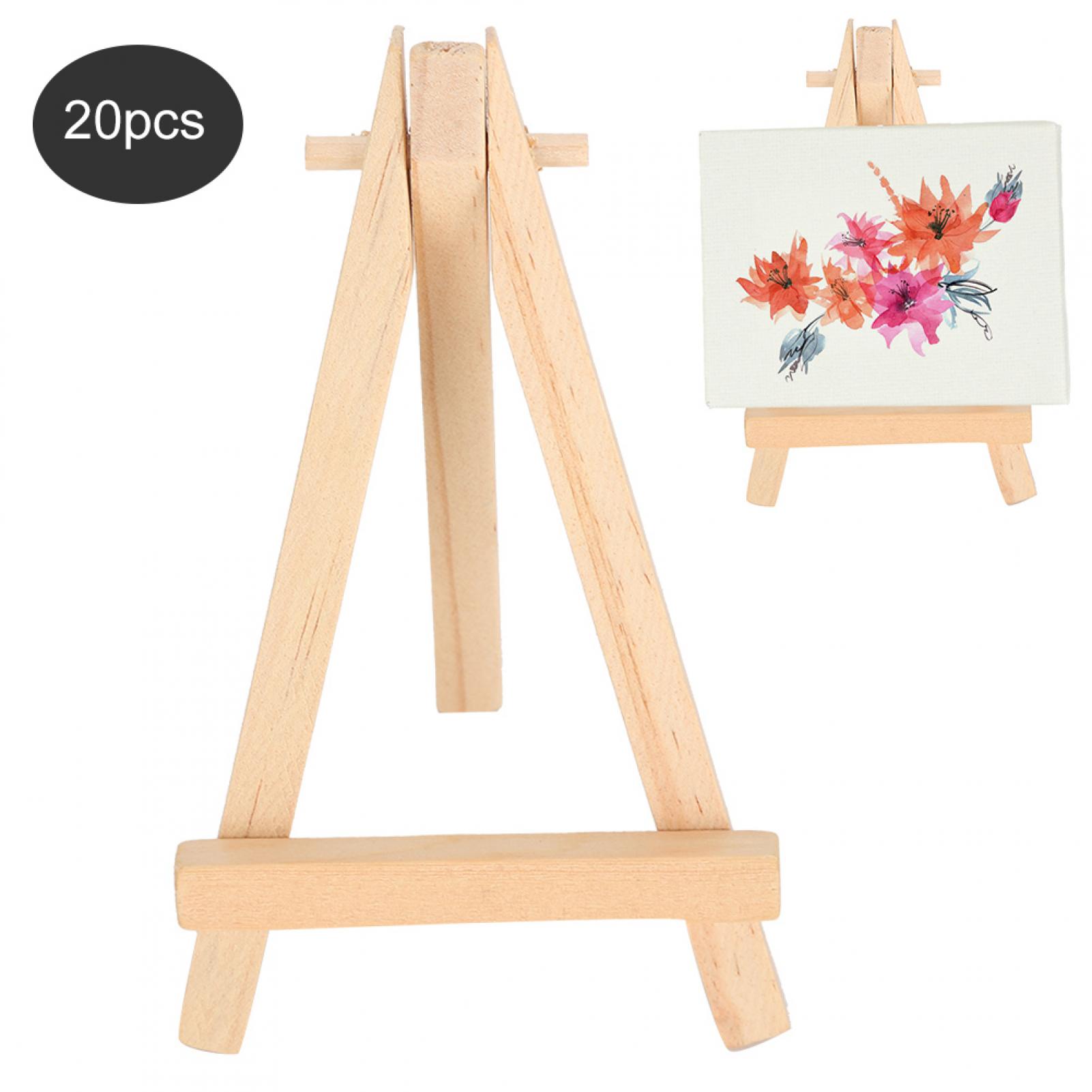 Wood Tripod Holder, Wood Easel, Dispense With Assemble Sturdy Pine Painting  Classes Home Students School For Beginners 